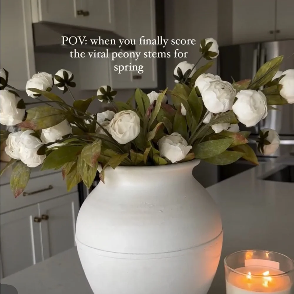 (8) Tan Peony Stems by Ashland‎ NEW